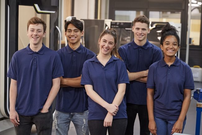 Portrait Of Engineering Apprentices In Factory apprentice